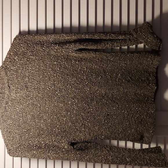 Womens Loden Green Ribbon Knit Sweater, IF Collection, sz XL - Picture 9 of 10